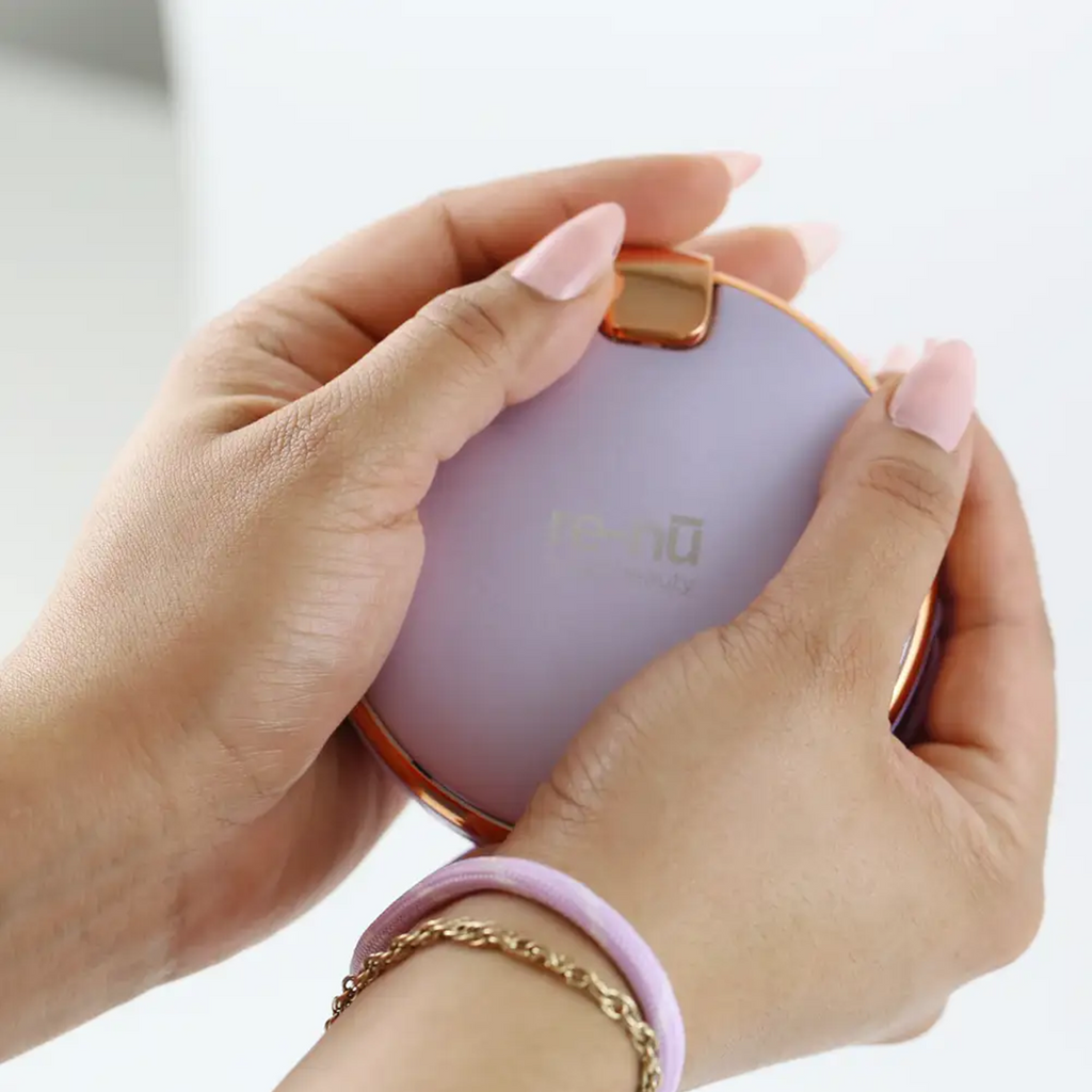 re-nu Smart Beauty 3-in-1 Rechargeable Hand Warmer & Power Bank (Purple)