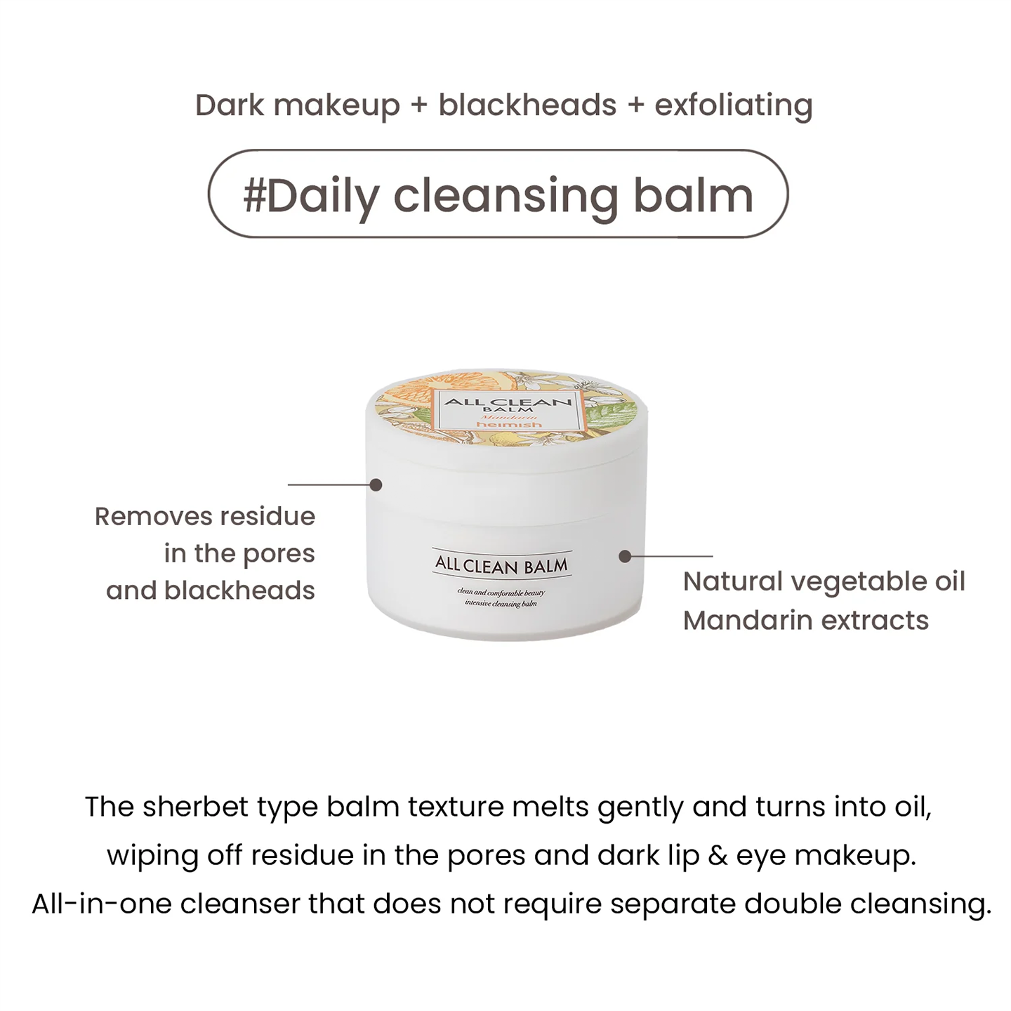 Heimish All Clean Balm_Mandarin Scent 120ml