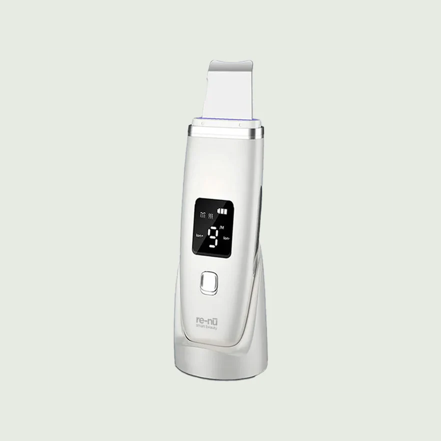 re-nu Smart Beauty Ultrasonic Facial Scrubber with Stand